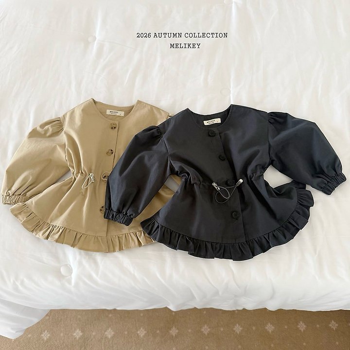 Melikey - Korean Children Fashion - #childofig - Momo Frill Trench Coat