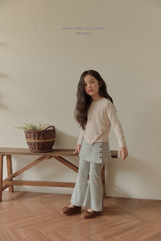Melikey - Korean Children Fashion - #childofig - Button Bootcut Pants - 12
