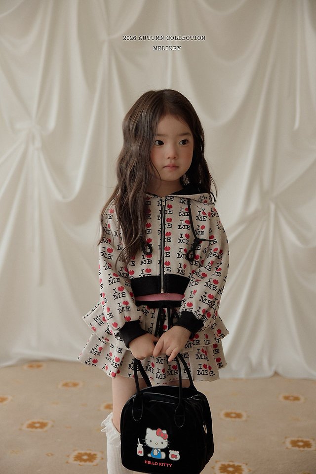 Melikey - Korean Children Fashion - #childofig - Love Me Hooded Zip-Up - 7