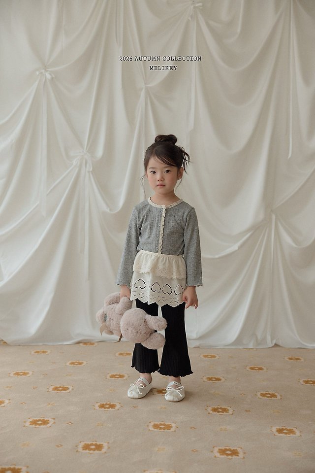 Melikey - Korean Children Fashion - #childofig - Bobo Ribbed Bootcut Pants - 4