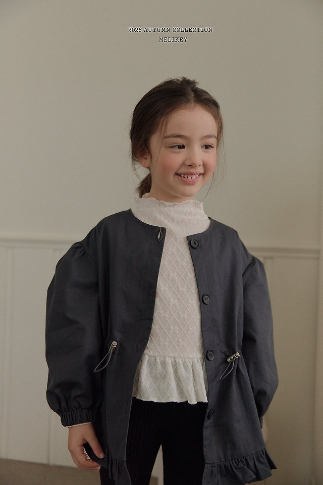 Melikey - Korean Children Fashion - #childofig - Frill Ribbon Mesh Tee - 11