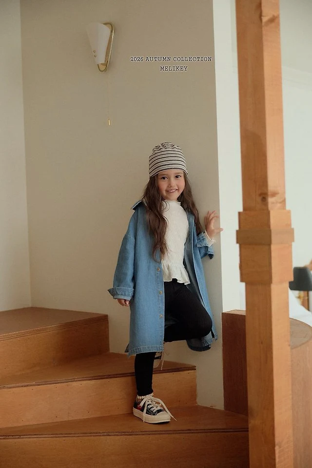 Melikey - Korean Children Fashion - #childrensboutique - Denim Shirt One-piece - 10