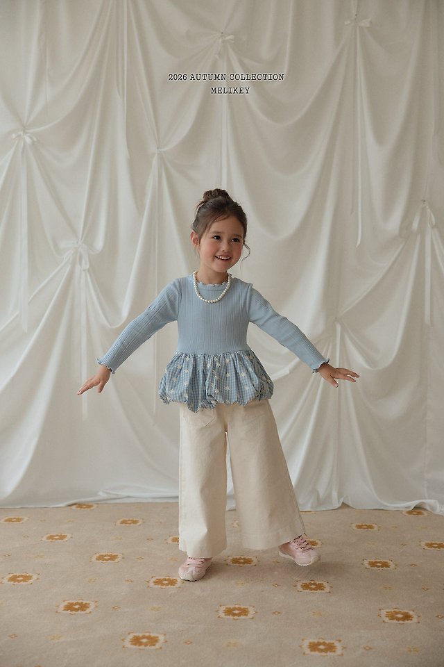 Melikey - Korean Children Fashion - #childrensboutique - Check Bang Bang Pumpkin Tee - 12