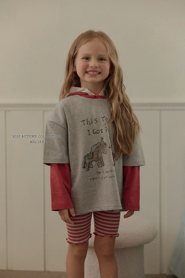 Melikey - Korean Children Fashion - #childrensboutique - Pony Short Sleeve Tee - 7