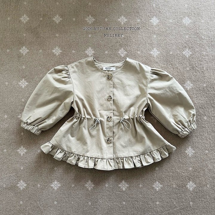Melikey - Korean Children Fashion - #childrensboutique - Momo Frill Trench Coat - 3