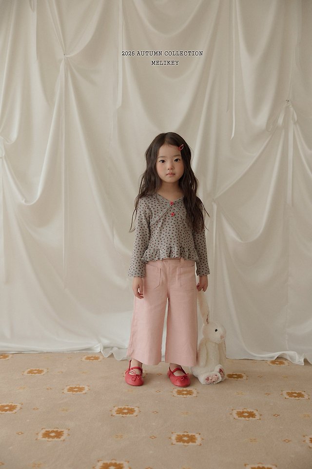 Melikey - Korean Children Fashion - #childrensboutique - Cotton Wide Pants - 5