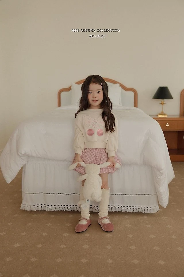 Melikey - Korean Children Fashion - #childofig - Ribbon Cherry Sweatshirt - 4