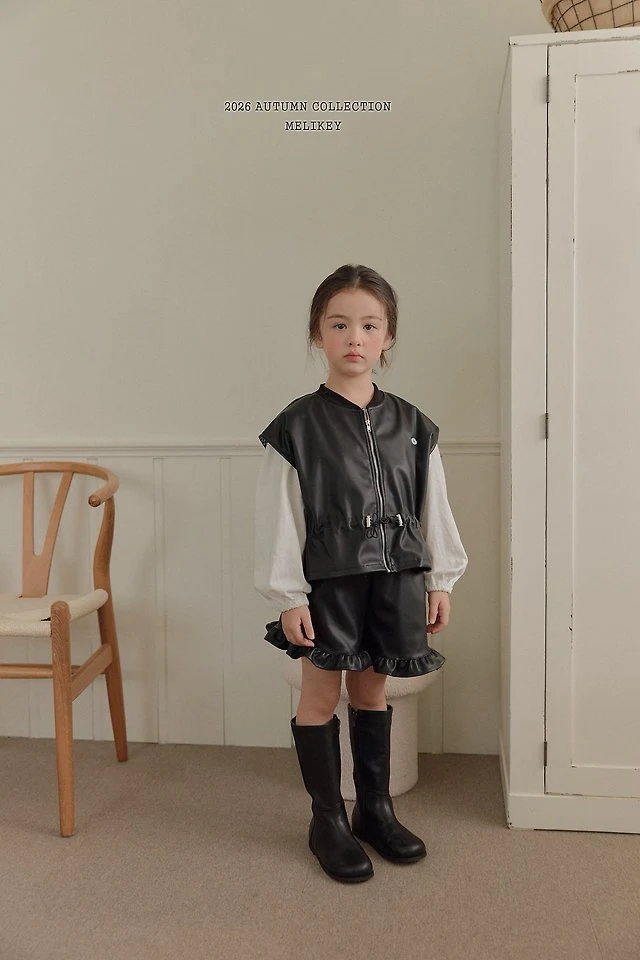 Melikey - Korean Children Fashion - #designkidswear - String Leather Vest - 10