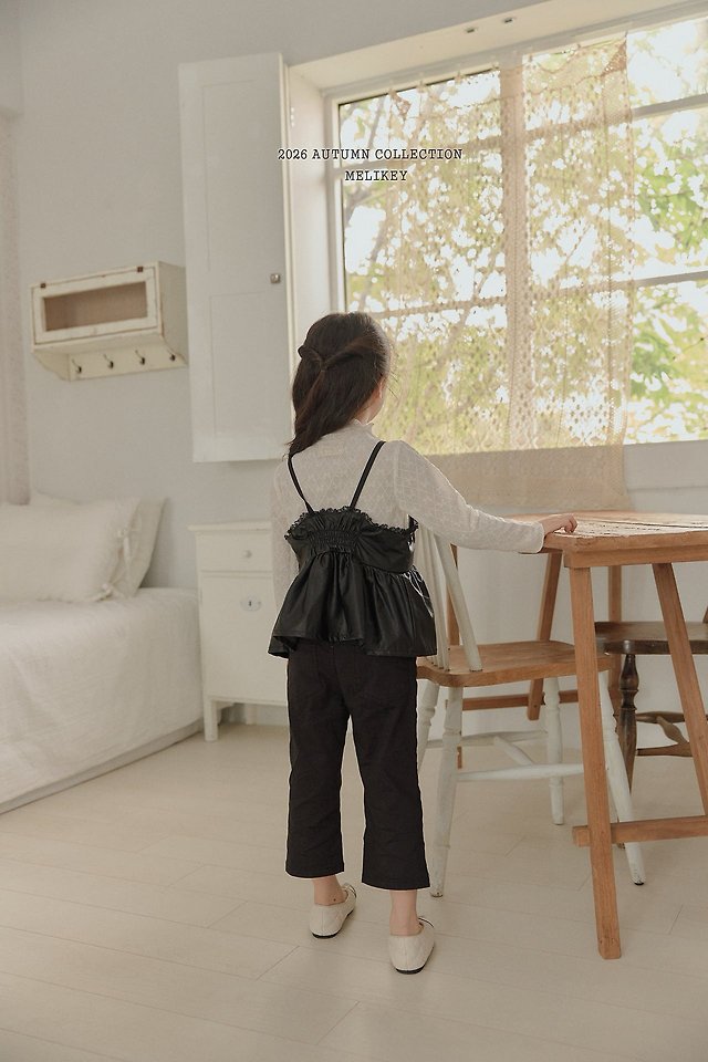 Melikey - Korean Children Fashion - #designkidswear - Leather Bustier - 9