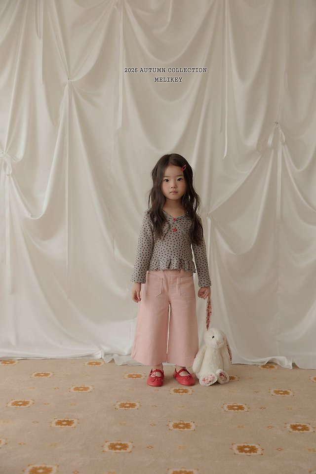 Melikey - Korean Children Fashion - #designkidswear - Cotton Wide Pants - 6