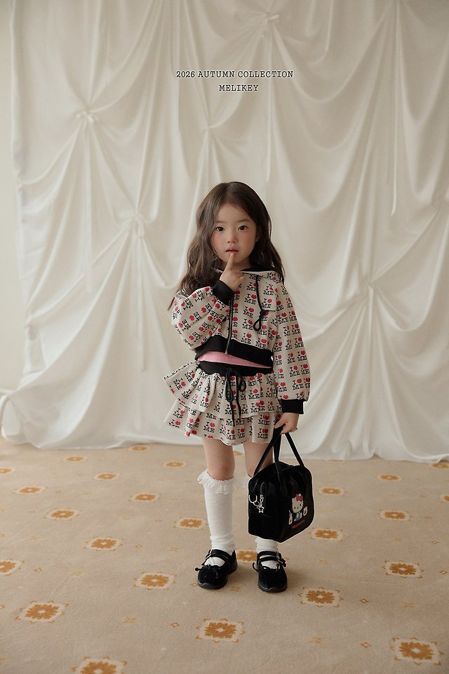 Melikey - Korean Children Fashion - #designkidswear - Love Me Hooded Zip-Up - 9