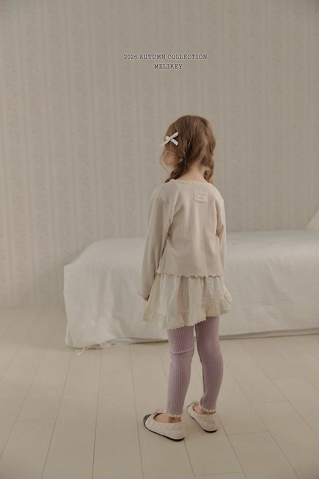 Melikey - Korean Children Fashion - #designkidswear - Liz Lace Leggings - 8