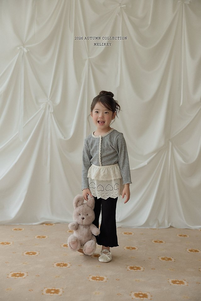Melikey - Korean Children Fashion - #designkidswear - Bobo Ribbed Bootcut Pants - 6