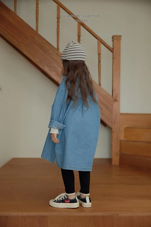 Melikey - Korean Children Fashion - #discoveringself - Denim Shirt One-piece - 12