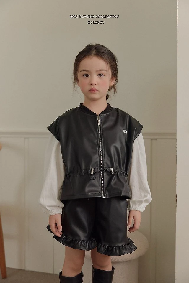 Melikey - Korean Children Fashion - #discoveringself - String Leather Vest - 11