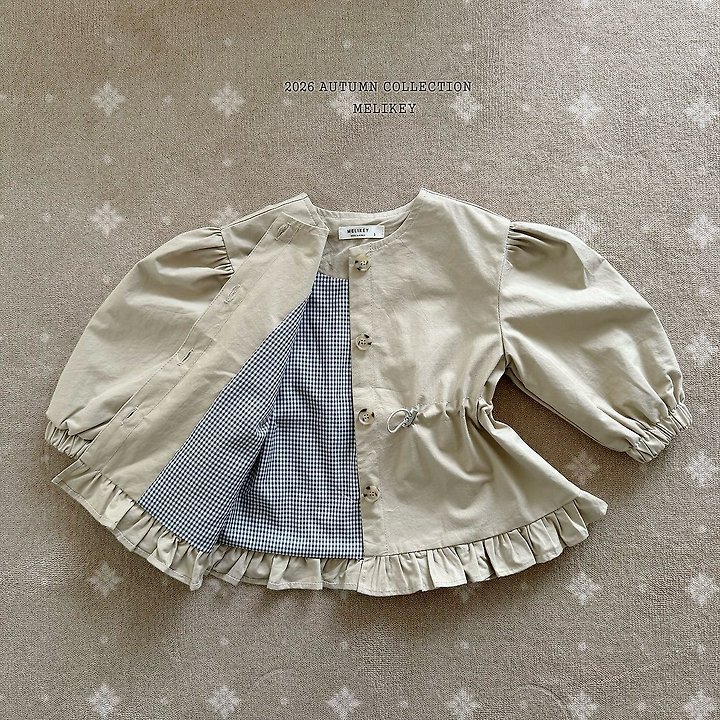 Melikey - Korean Children Fashion - #discoveringself - Momo Frill Trench Coat - 5
