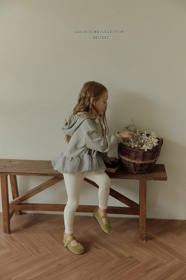 Melikey - Korean Children Fashion - #discoveringself - Chacha Frill Hooded Tee - 3