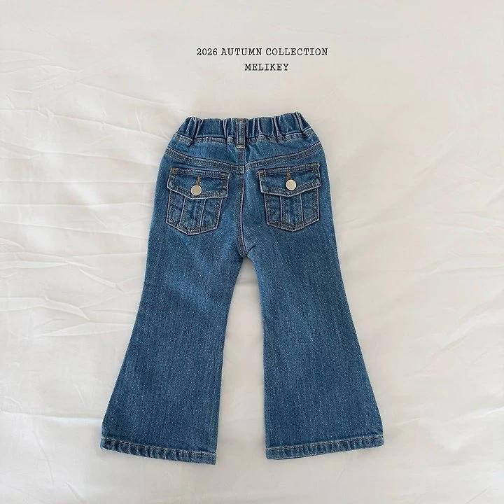 Melikey - Korean Children Fashion - #discoveringself - Pocket Bootcut Pants