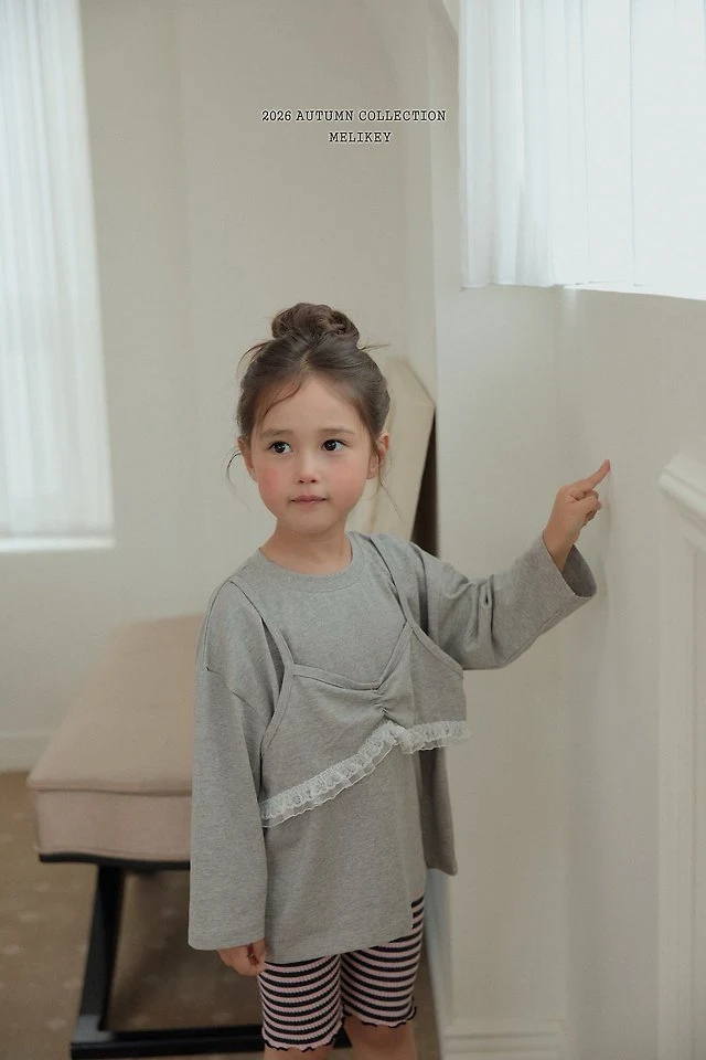 Melikey - Korean Children Fashion - #discoveringself - Layered Tee - 11