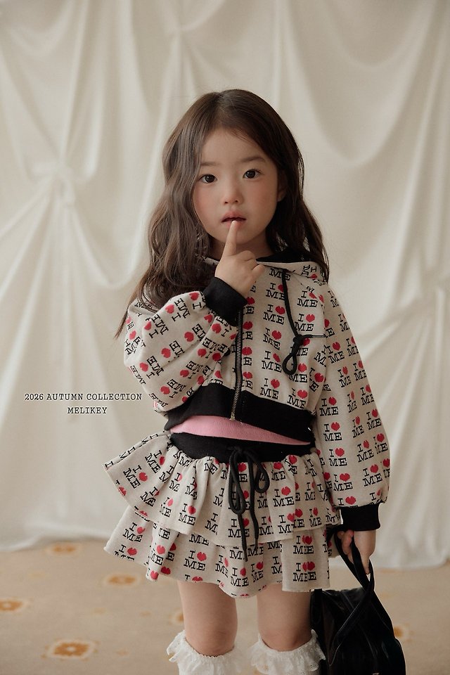 Melikey - Korean Children Fashion - #discoveringself - Love Me Hooded Zip-Up - 10