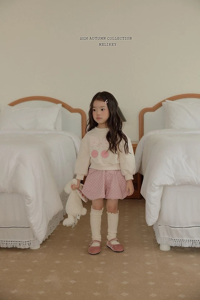 Melikey - Korean Children Fashion - #discoveringself - Ribbon Cherry Sweatshirt - 6