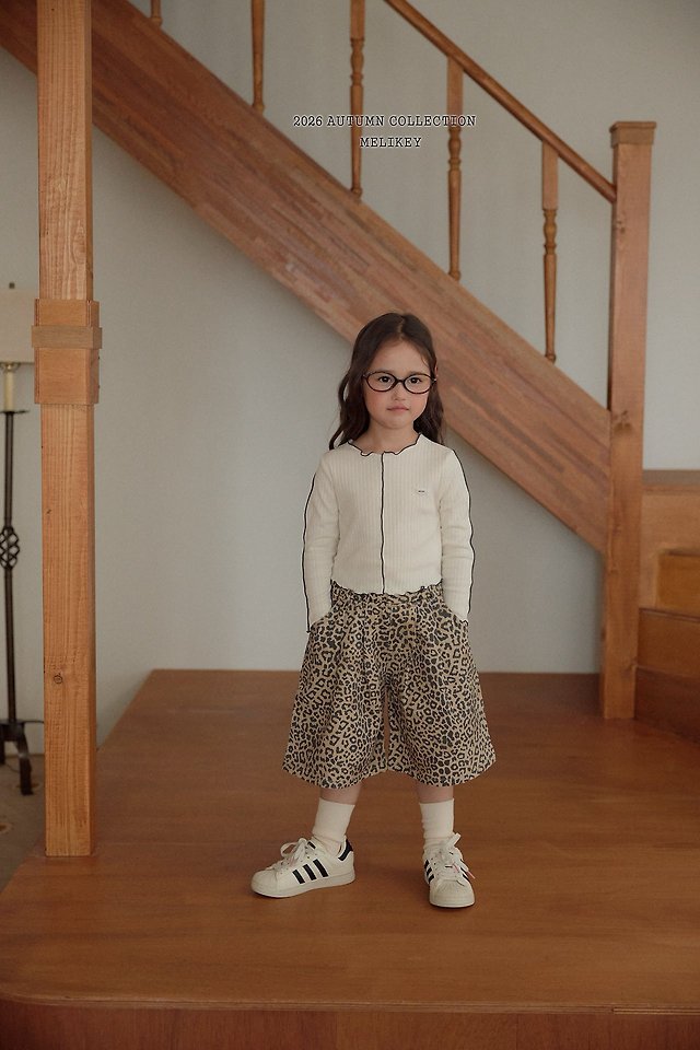 Melikey - Korean Children Fashion - #discoveringself - Leopard Heart Bermuda Pants - 4