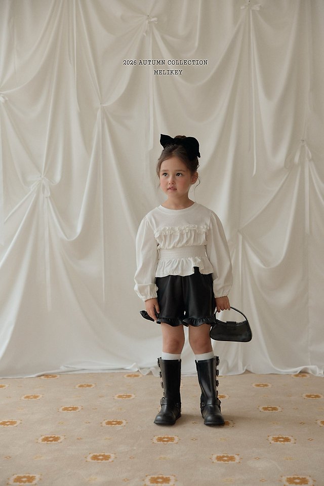Melikey - Korean Children Fashion - #fashionkids - Smocked Frill Tee - 5