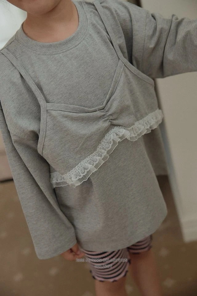 Melikey - Korean Children Fashion - #fashionkids - Layered Tee - 12
