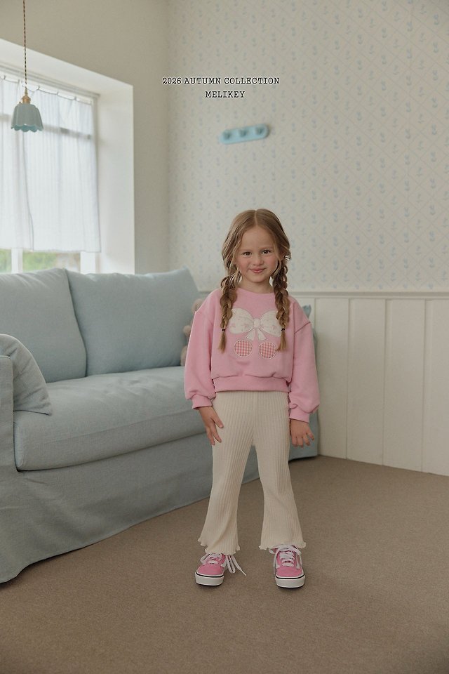 Melikey - Korean Children Fashion - #fashionkids - Bobo Ribbed Bootcut Pants - 8