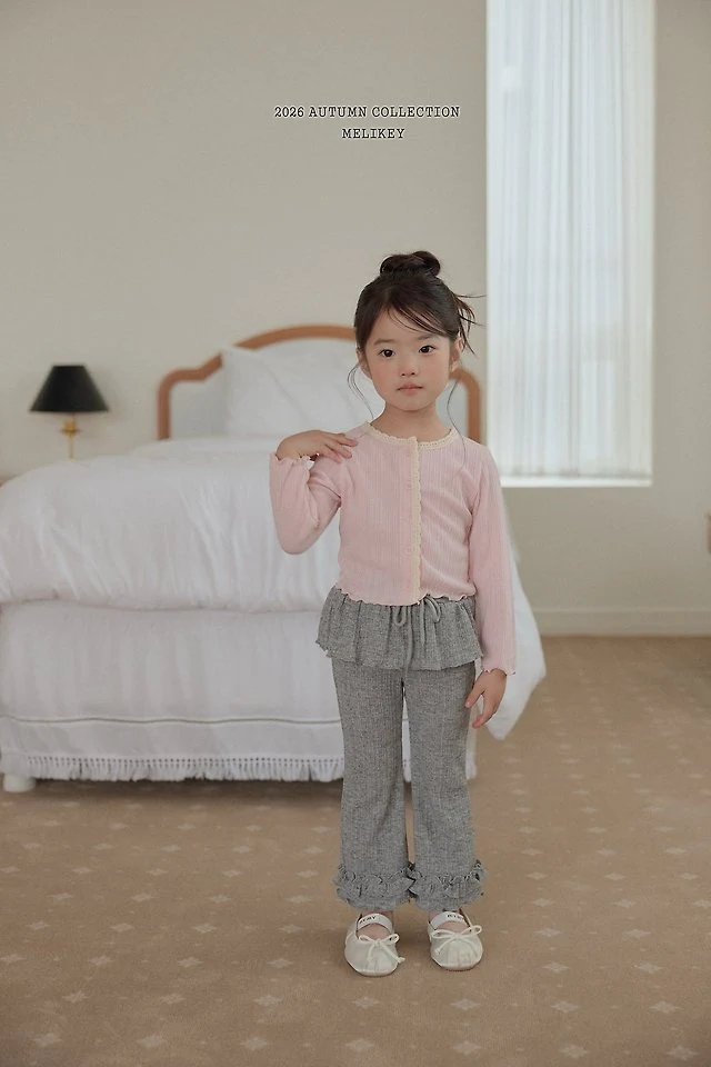 Melikey - Korean Children Fashion - #fashionkids - Natural Lace Cardigan - 3