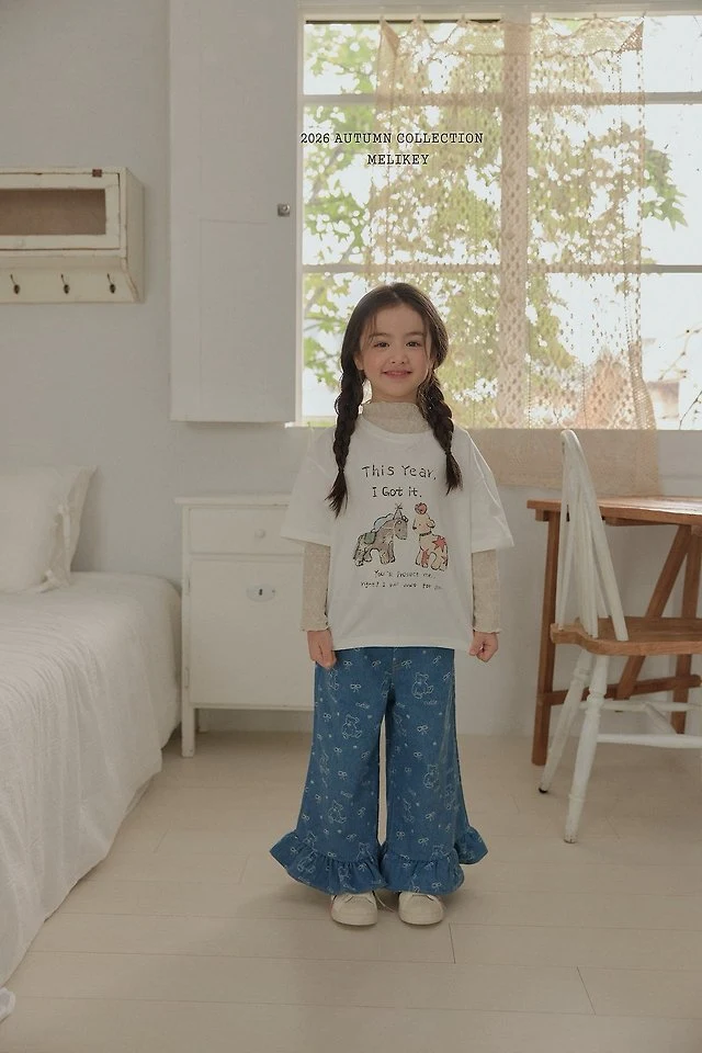 Melikey - Korean Children Fashion - #kidsshorts - Pony Short Sleeve Tee - 11