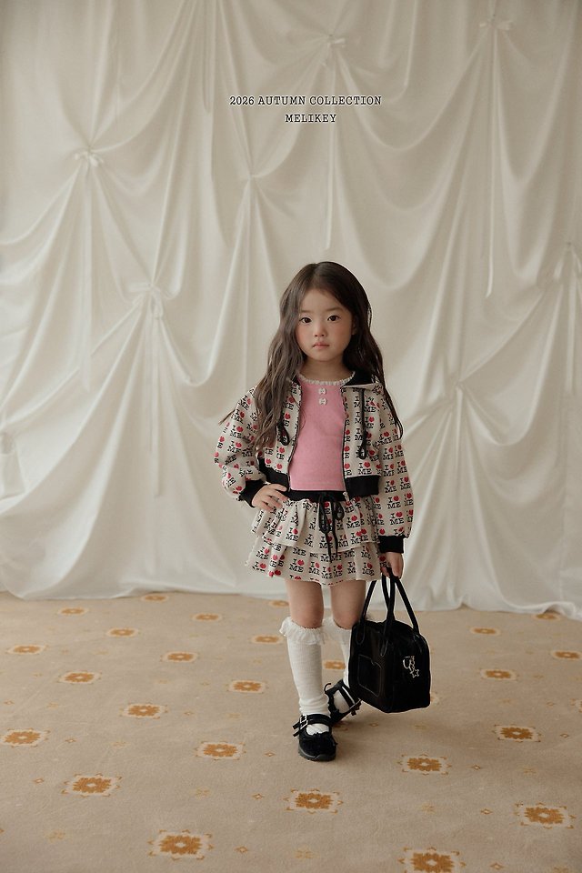 Melikey - Korean Children Fashion - #kidsshorts - Love Me Hooded Zip-Up - 12