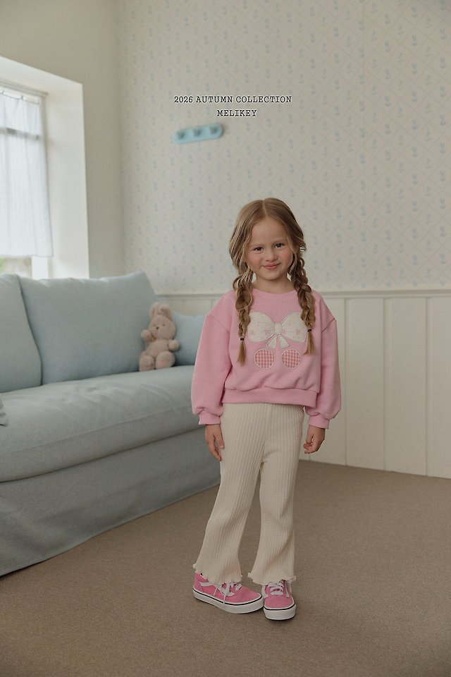 Melikey - Korean Children Fashion - #kidsstore - Bobo Ribbed Bootcut Pants - 10