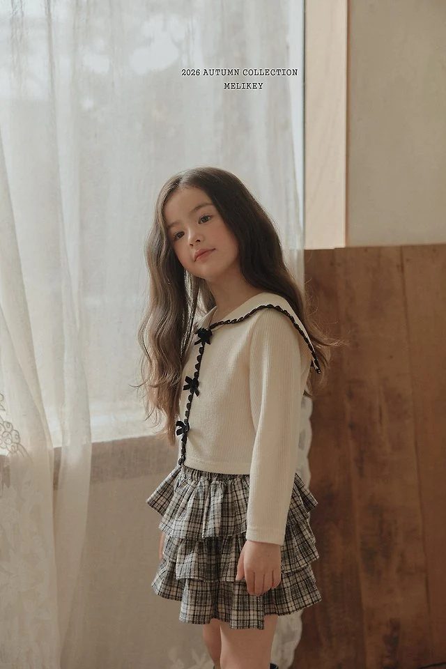 Melikey - Korean Children Fashion - #kidzfashiontrend - Melo Sailor Collar Tee - 6