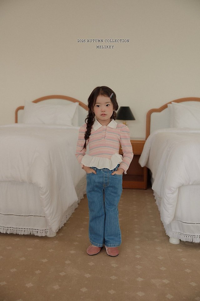 Melikey - Korean Children Fashion - #kidzfashiontrend - Pocket Bootcut Pants - 5