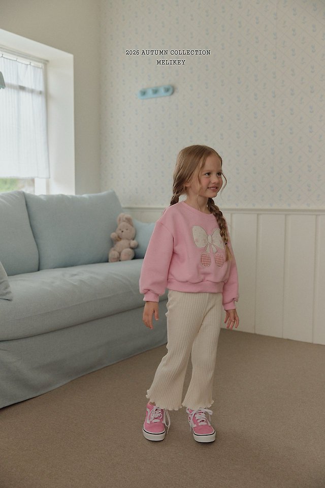 Melikey - Korean Children Fashion - #kidzfashiontrend - Bobo Ribbed Bootcut Pants - 11