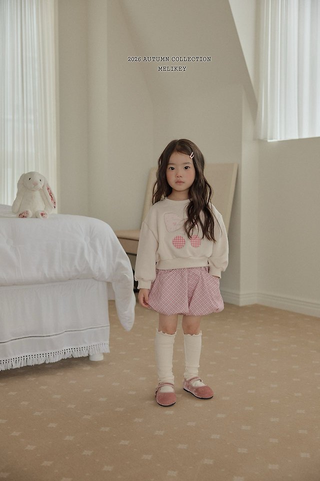 Melikey - Korean Children Fashion - #kidzfashiontrend - Ribbon Cherry Sweatshirt - 10