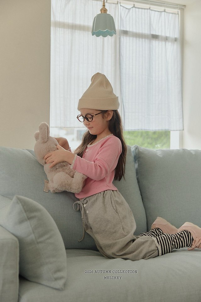 Melikey - Korean Children Fashion - #kidzfashiontrend - Button Jogger Pants - 5