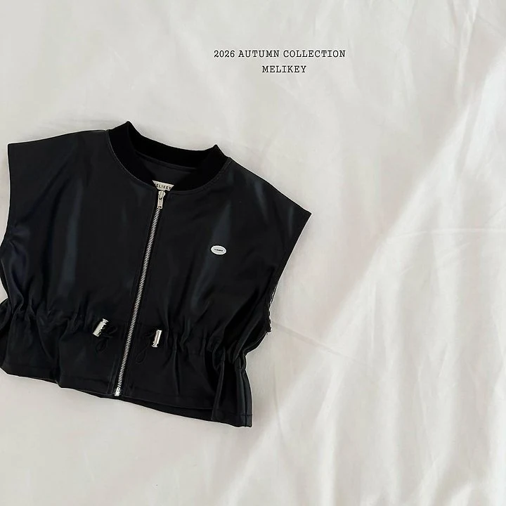 Melikey - Korean Children Fashion - #littlefashionista - String Leather Vest