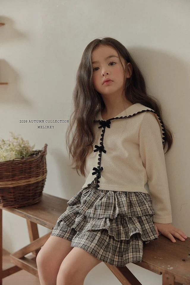 Melikey - Korean Children Fashion - #littlefashionista - Melo Sailor Collar Tee - 8