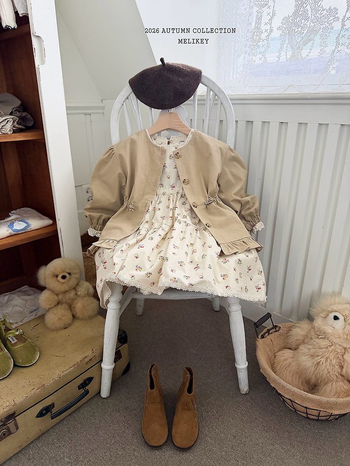 Melikey - Korean Children Fashion - #littlefashionista - Momo Frill Trench Coat - 11