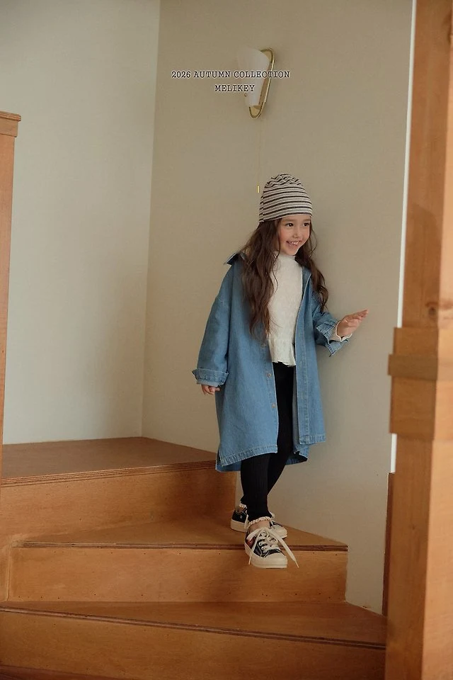 Melikey - Korean Children Fashion - #magicofchildhood - Denim Shirt One-piece - 3