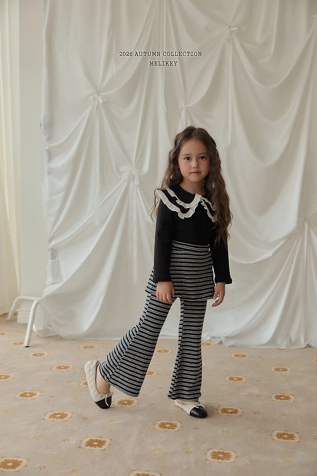 Melikey - Korean Children Fashion - #magicofchildhood - Double Collar Tee - 5