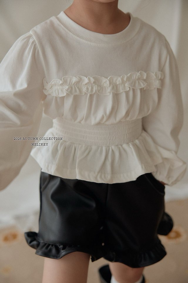 Melikey - Korean Children Fashion - #magicofchildhood - Smocked Frill Tee - 11