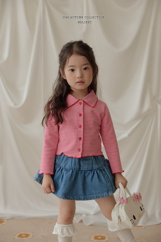 Melikey - Korean Children Fashion - #magicofchildhood - Petit Collar Tee - 3