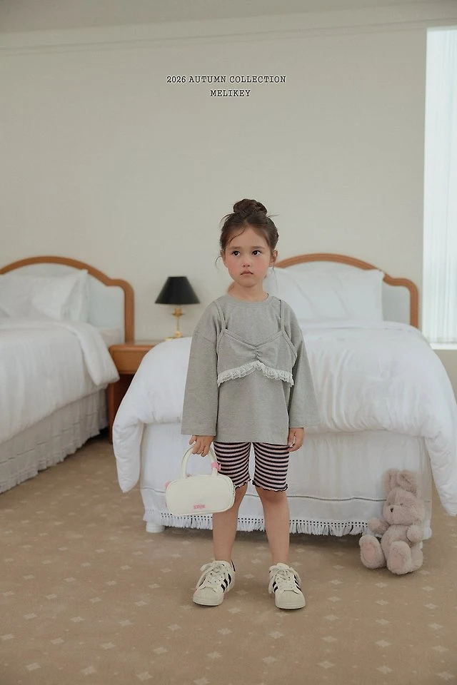 Melikey - Korean Children Fashion - #littlefashionista - Layered Tee - 4