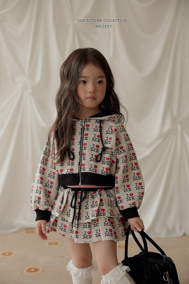 Melikey - Korean Children Fashion - #magicofchildhood - Love Me Hooded Zip-Up - 3