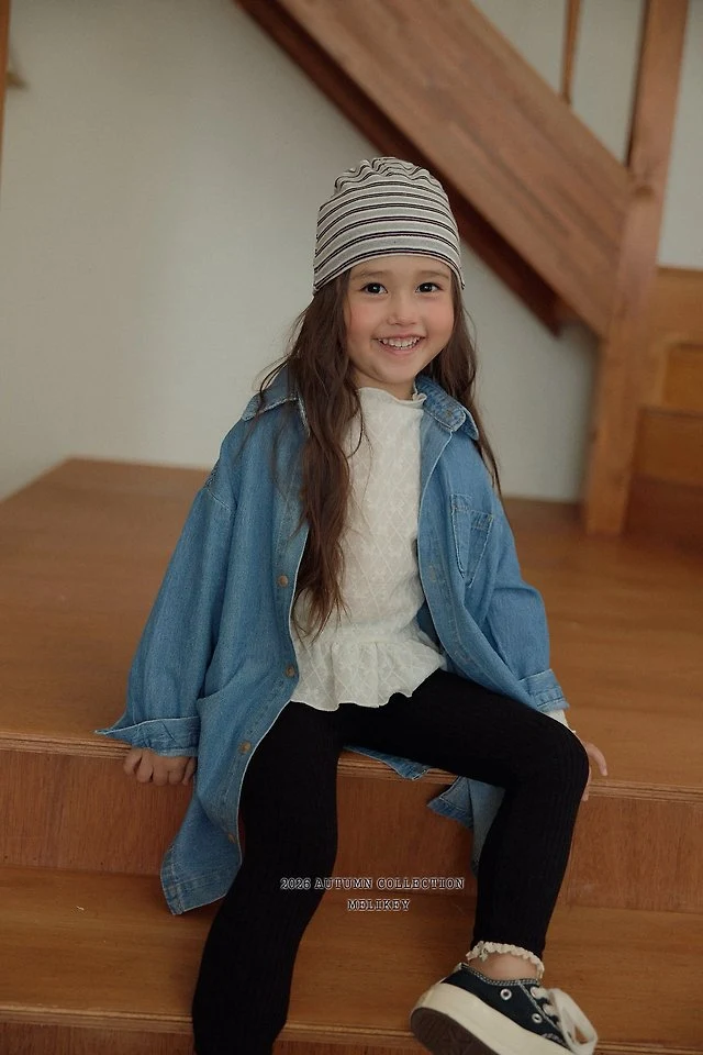 Melikey - Korean Children Fashion - #magicofchildhood - Denim Shirt One-piece - 4