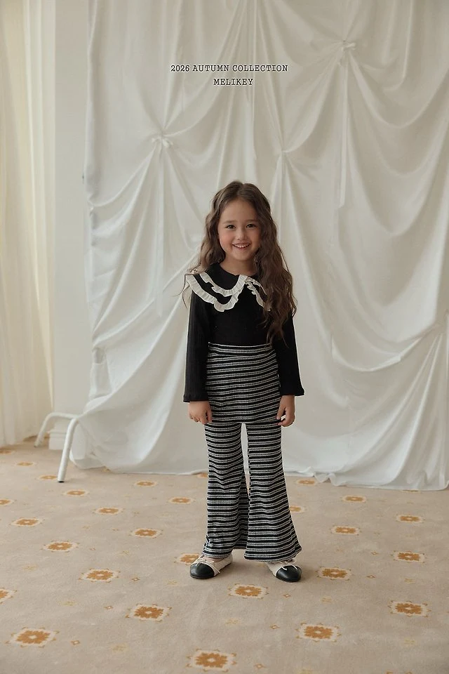 Melikey - Korean Children Fashion - #minifashionista - Double Collar Tee - 6