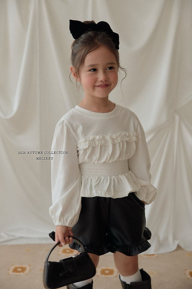 Melikey - Korean Children Fashion - #minifashionista - Smocked Frill Tee - 12